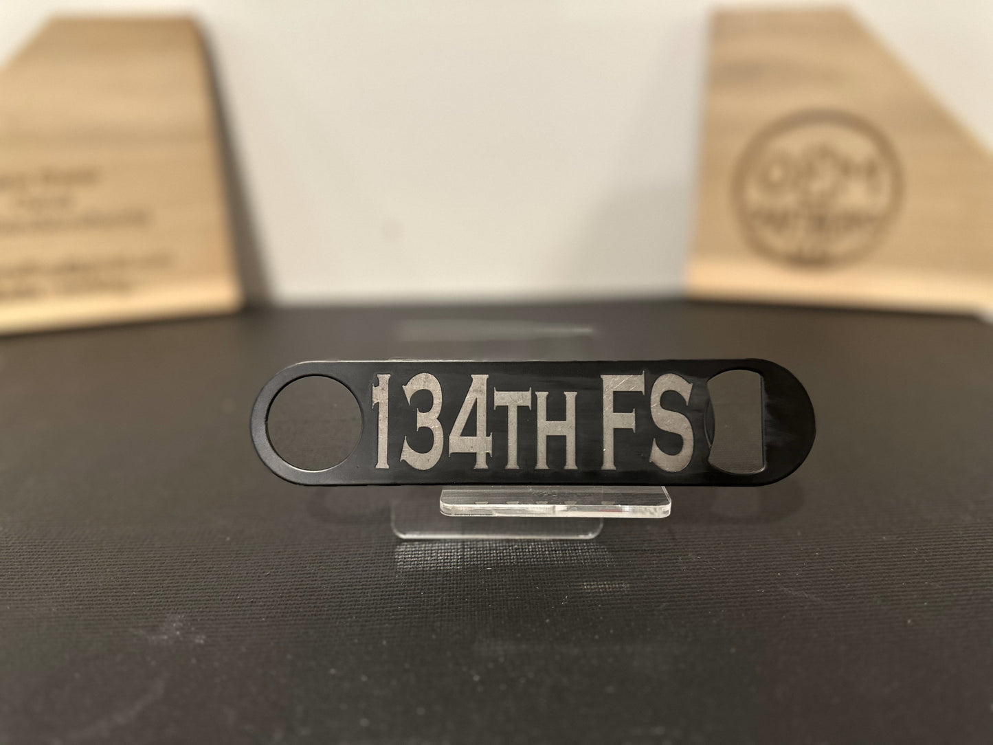 Engraved steel bottle opener (1 ea)