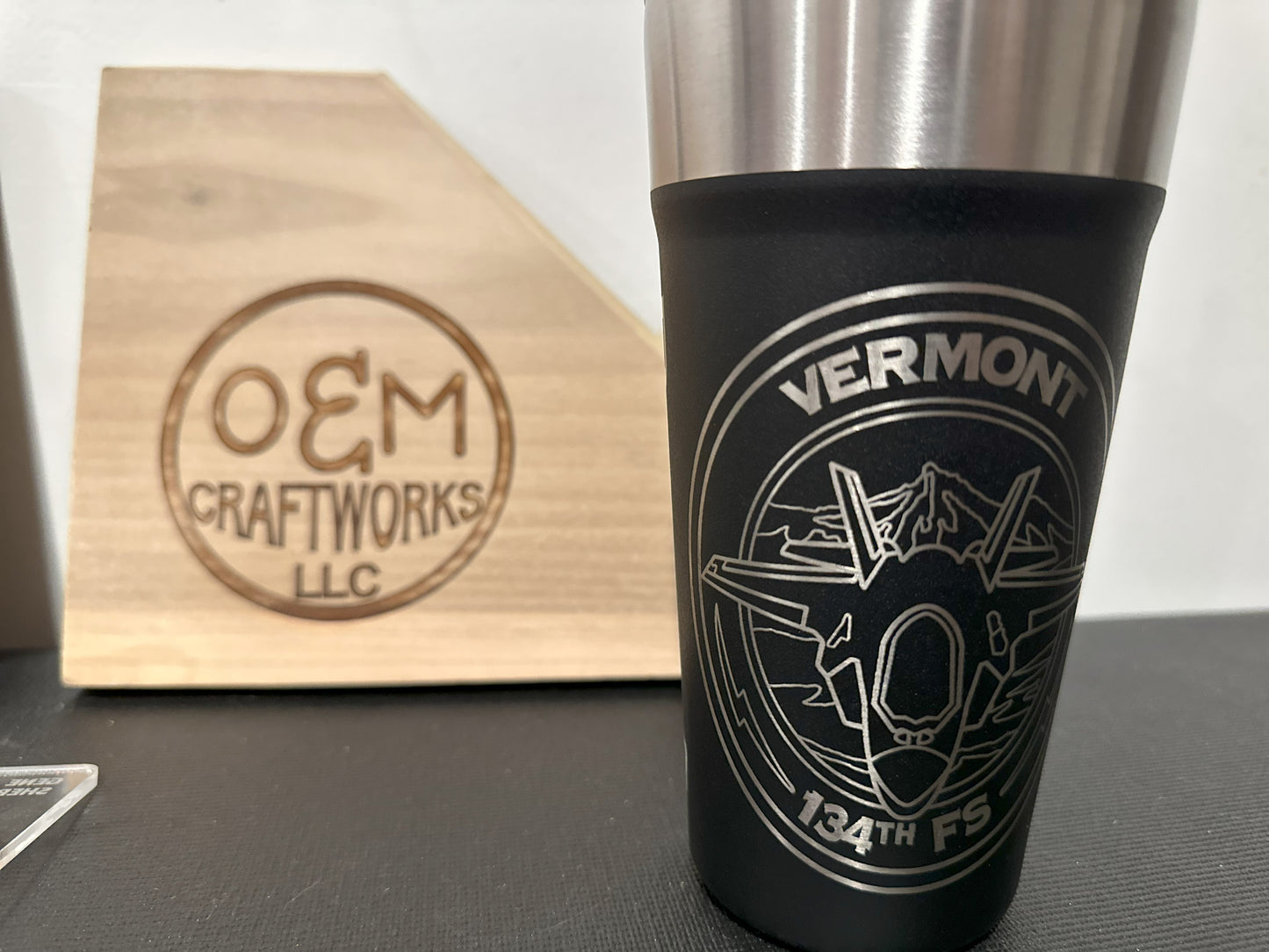 Personalized/customized laser engraving on tumblers & glassware