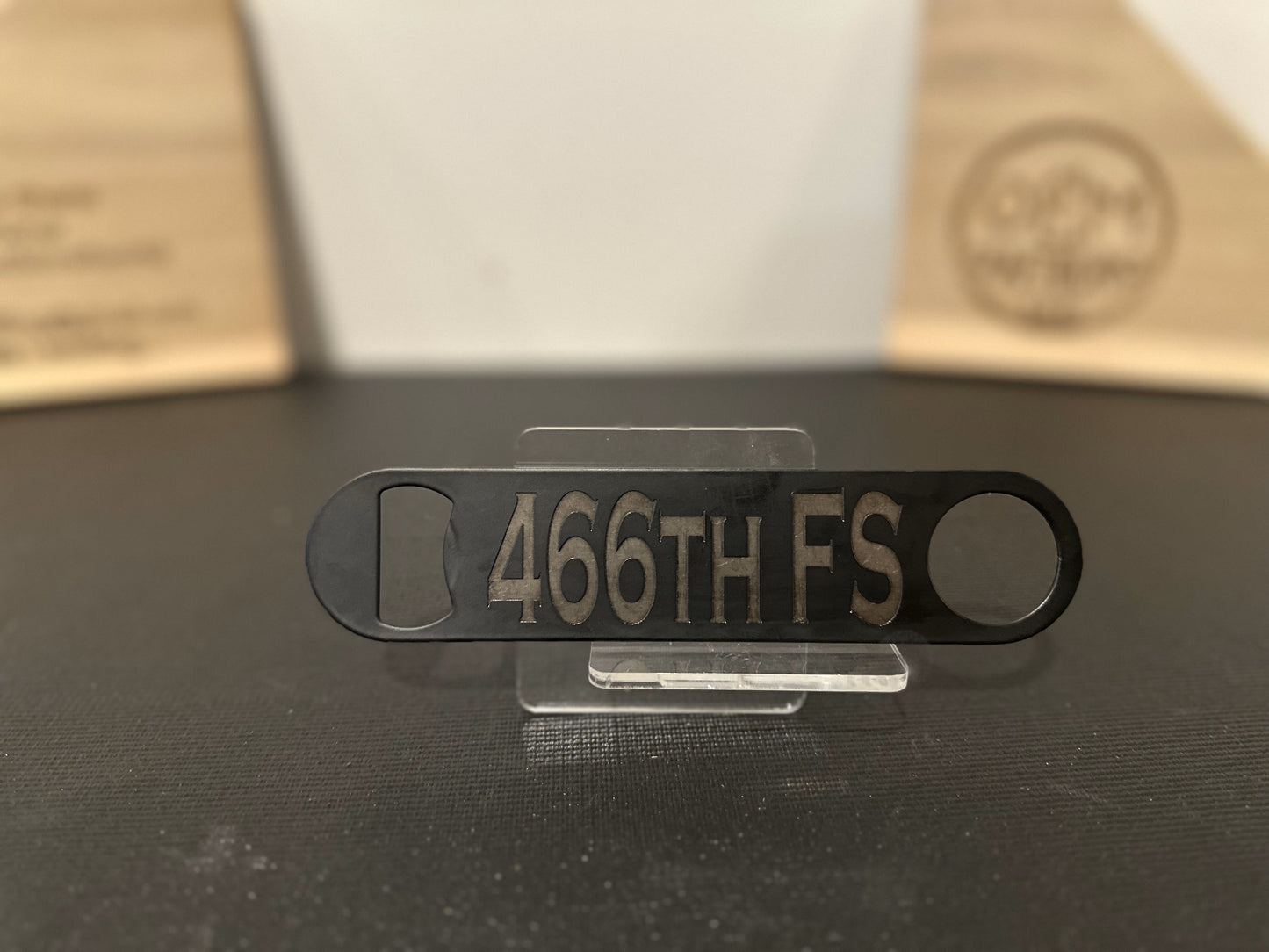 Engraved steel bottle opener (1 ea)