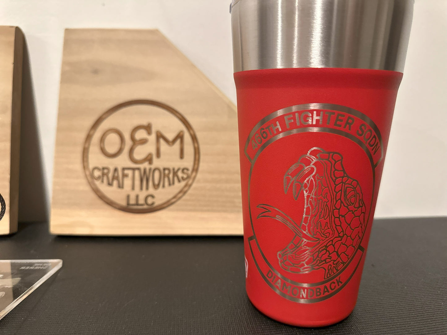 Personalized/customized laser engraving on tumblers & glassware