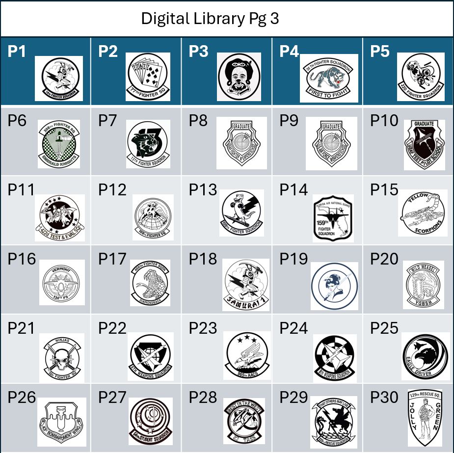 Digital military aircraft jpg files for laser engraving