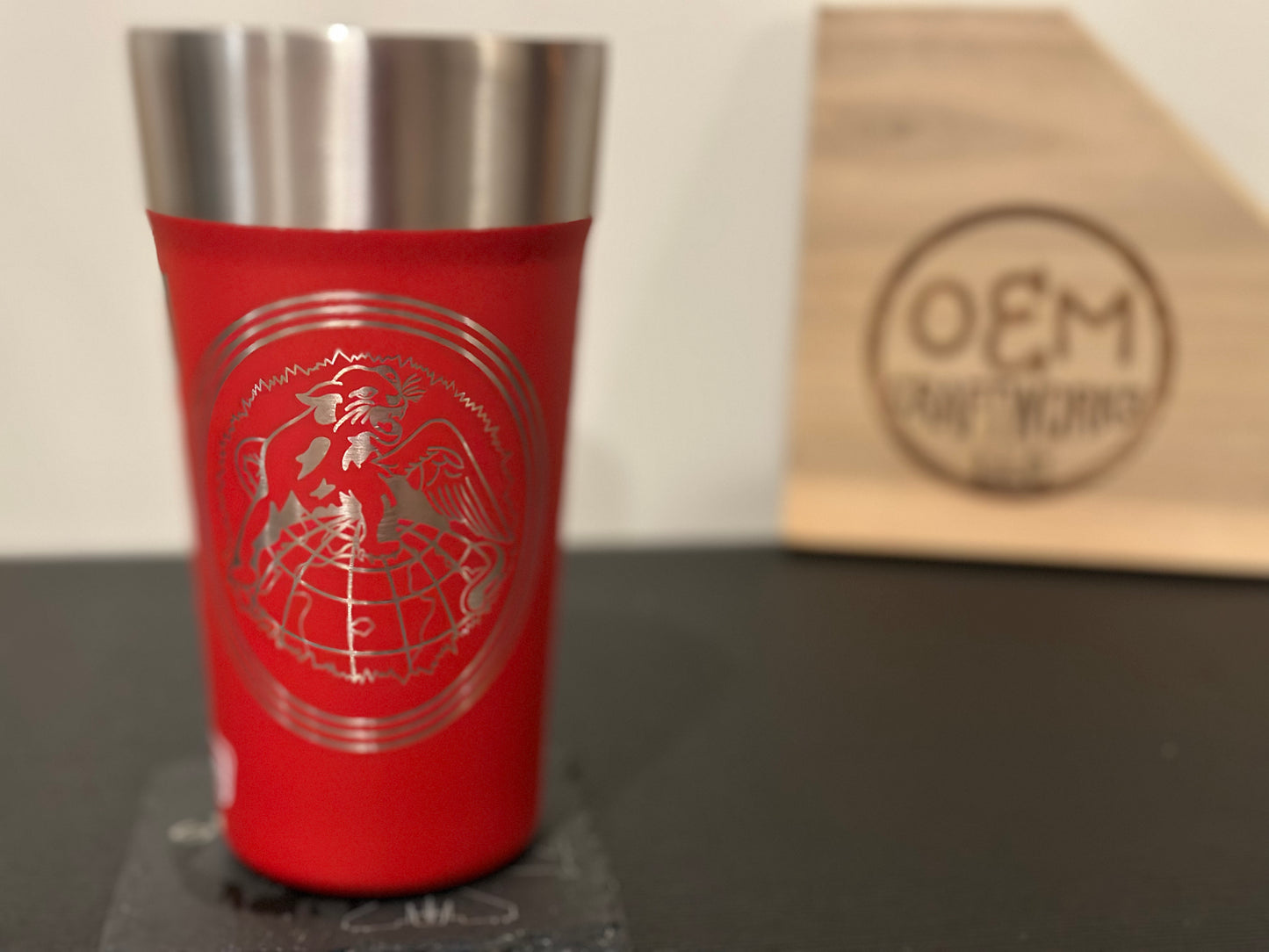 Personalized/customized laser engraving on tumblers & glassware