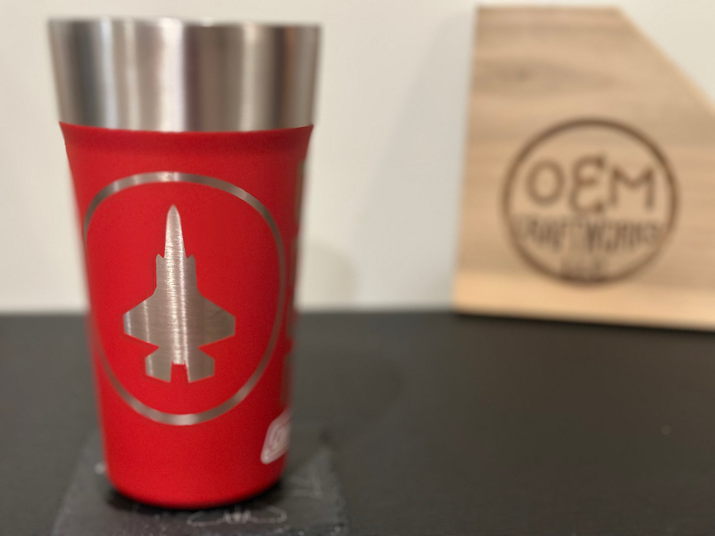 Personalized/customized laser engraving on tumblers & glassware