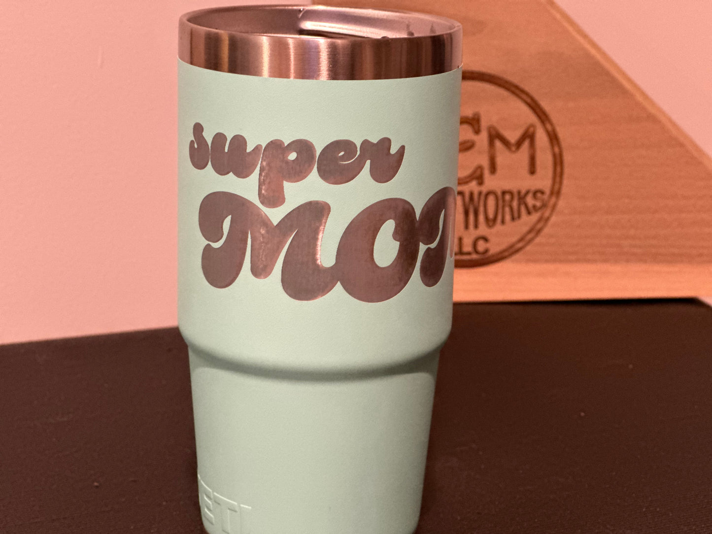 Personalized/customized laser engraving on tumblers & glassware