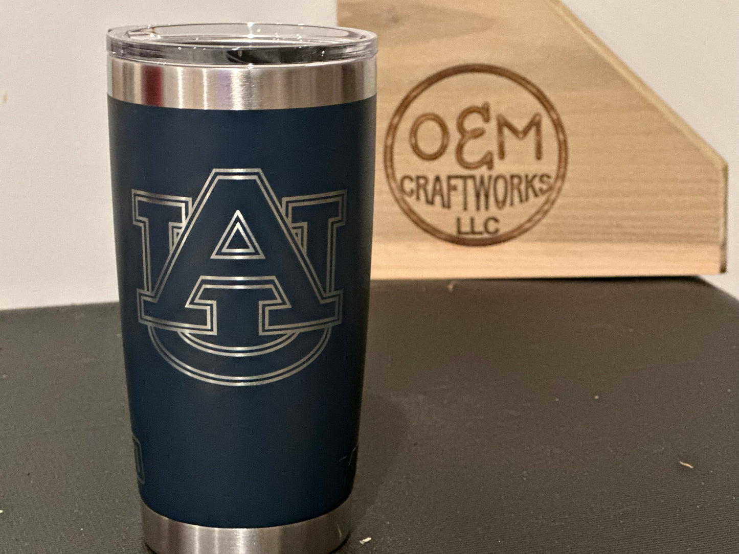 Personalized/customized laser engraving on tumblers & glassware