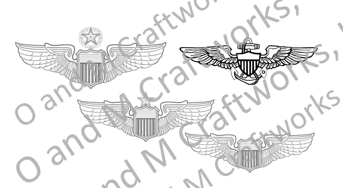 Digital military patches and badges jpg for laser engraving